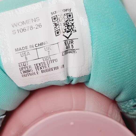 Saucony Women's Turquoise Green Triumph S10678-26 Athletic Running Shoes Size 9 - Picture 10 of 11